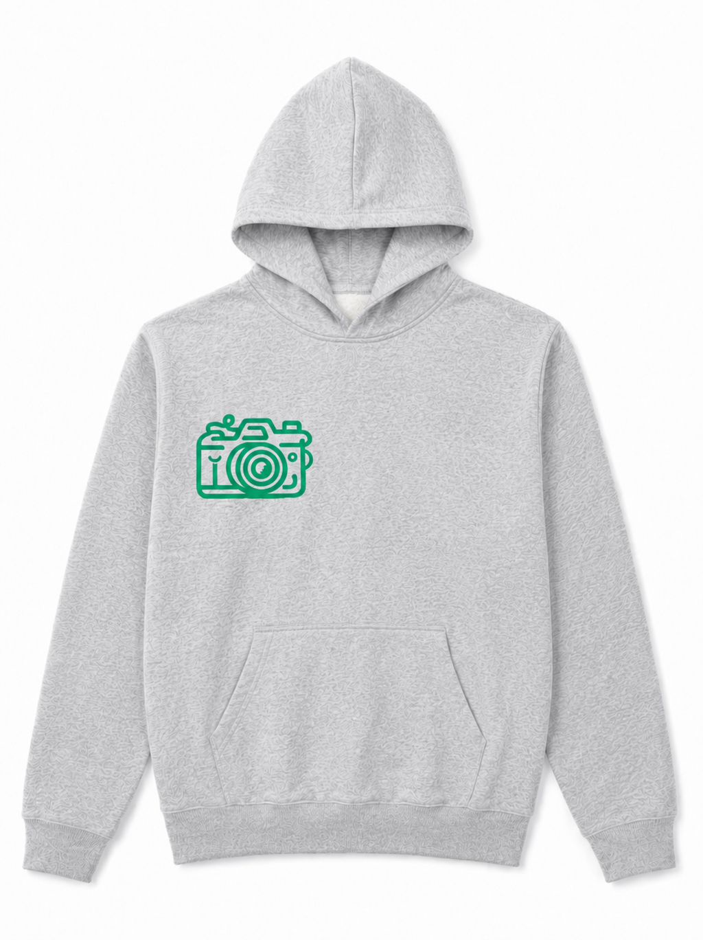 Stadium Gray Hoodie with Athens Green Graphic