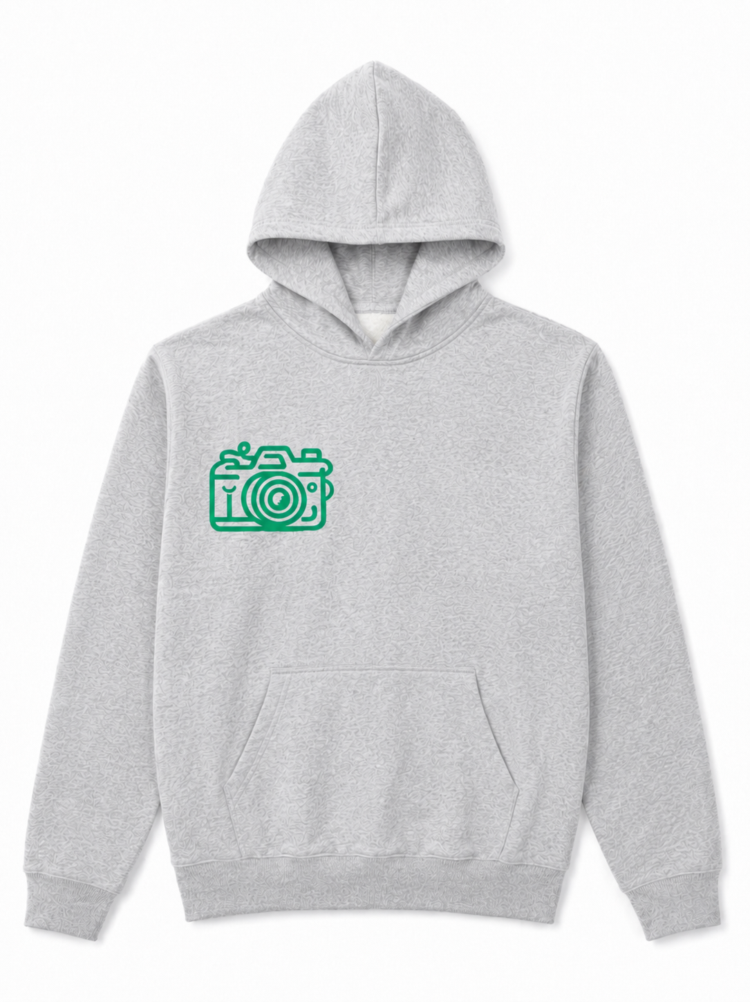 Stadium Gray Hoodie with Athens Green Graphic