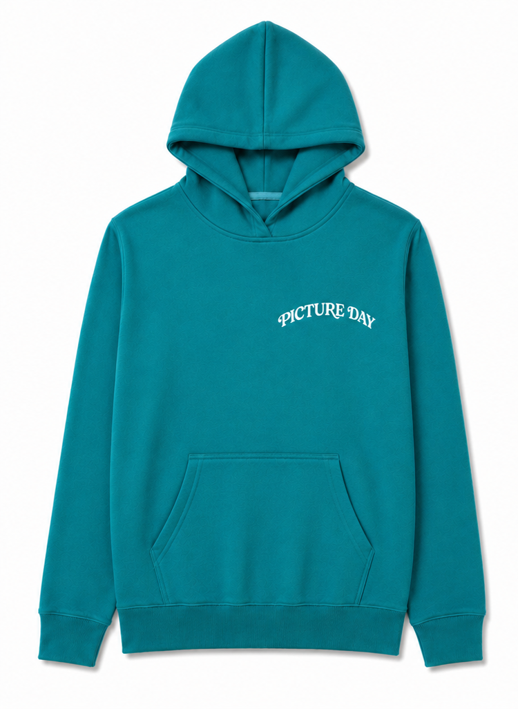 Sea Glass Hoodie with Snow Graphic